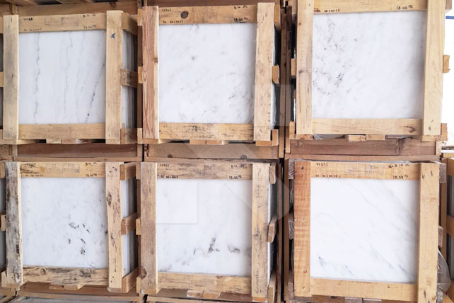 Portuguese white marble tiles deal